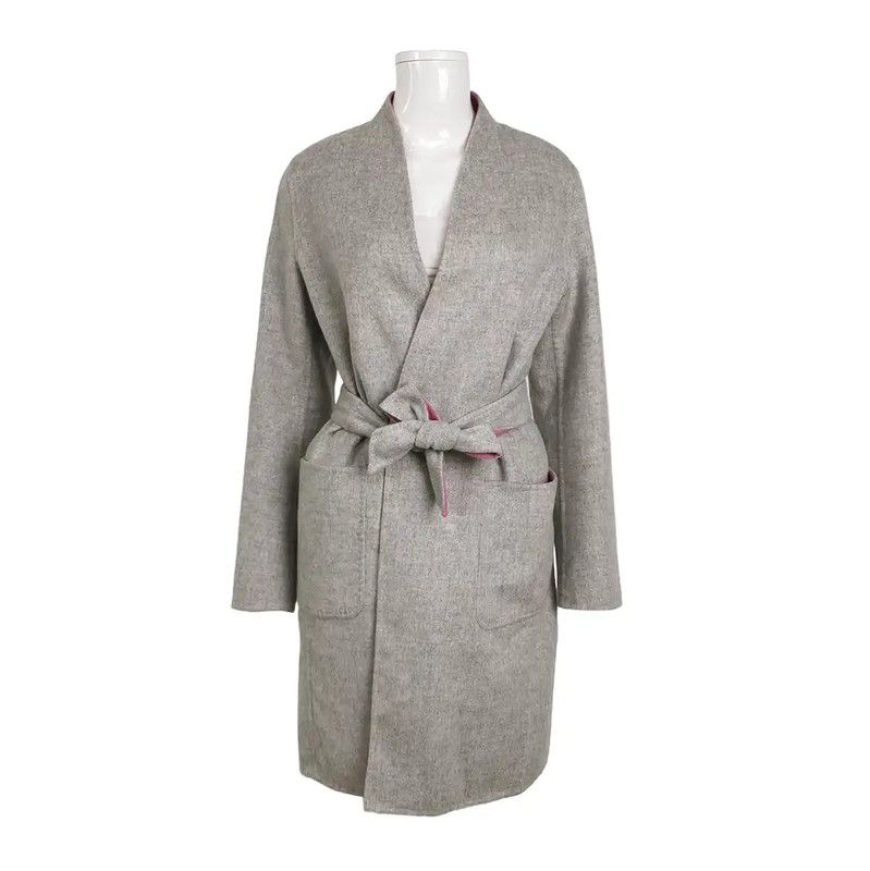 Max Mara MaxMara Pink Wool Blend Women's Coat 0089 Size L / US 10 / IT 46 - 2 Thumbnail