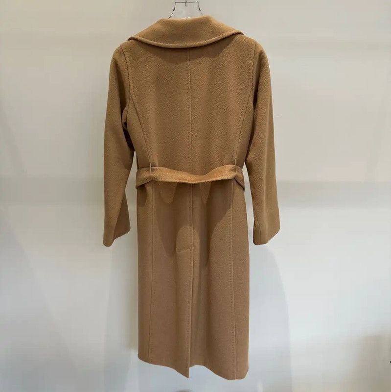 Max Mara MaxMara Classic Long Coat in Khaki 0089 Size XS / US 0-2 / IT 36-38 - 5 Thumbnail