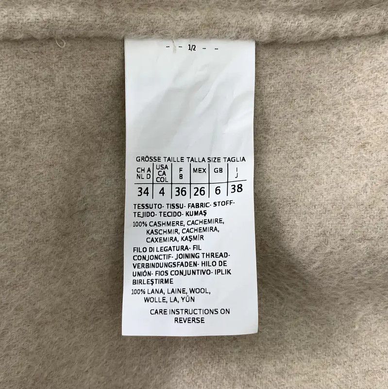 Max Mara MaxMara Brown Cashmere Women's Coat 0089 Size S / US 4 / IT 40 - 6 Thumbnail