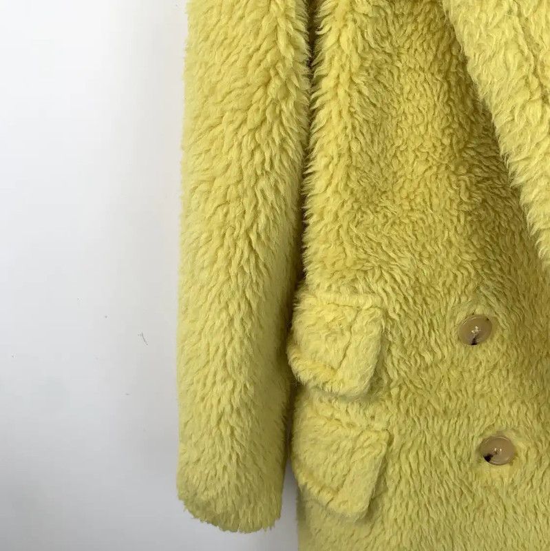 Max Mara MaxMara Yellow Women's Coat in Size S 0089 Size S / US 4 / IT 40 - 4 Thumbnail