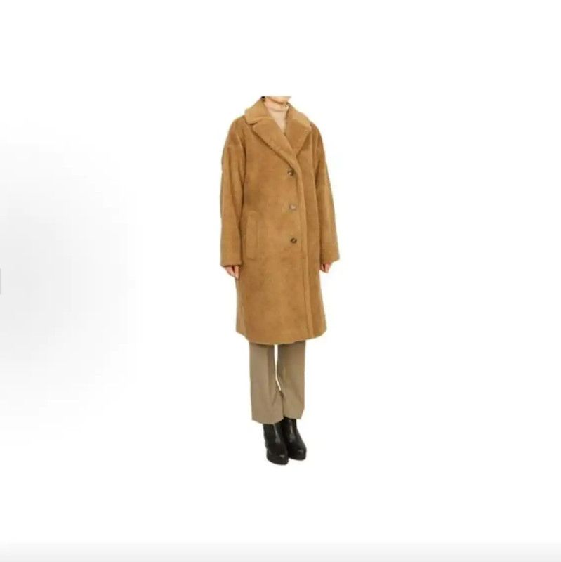 Max Mara MaxMara Khaki Cashmere Women's Coat 0089 Size ONE SIZE - 7 Thumbnail