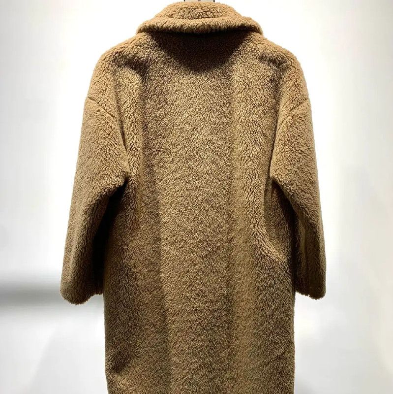 Max Mara MaxMara Khaki Cashmere Women's Coat 0089 Size ONE SIZE - 2 Thumbnail