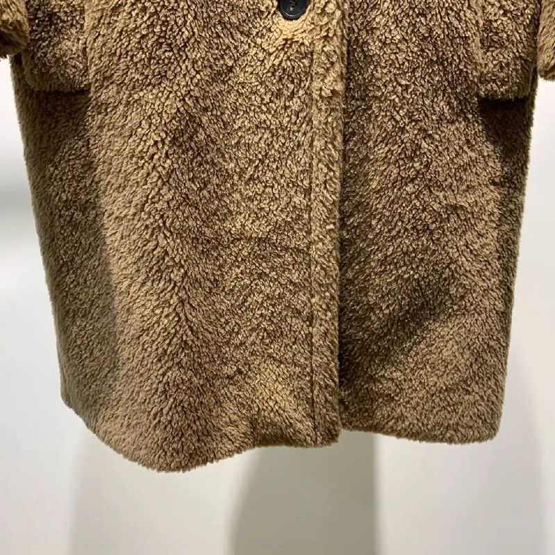 Max Mara MaxMara Khaki Cashmere Women's Coat 0089 Size ONE SIZE - 6 Thumbnail