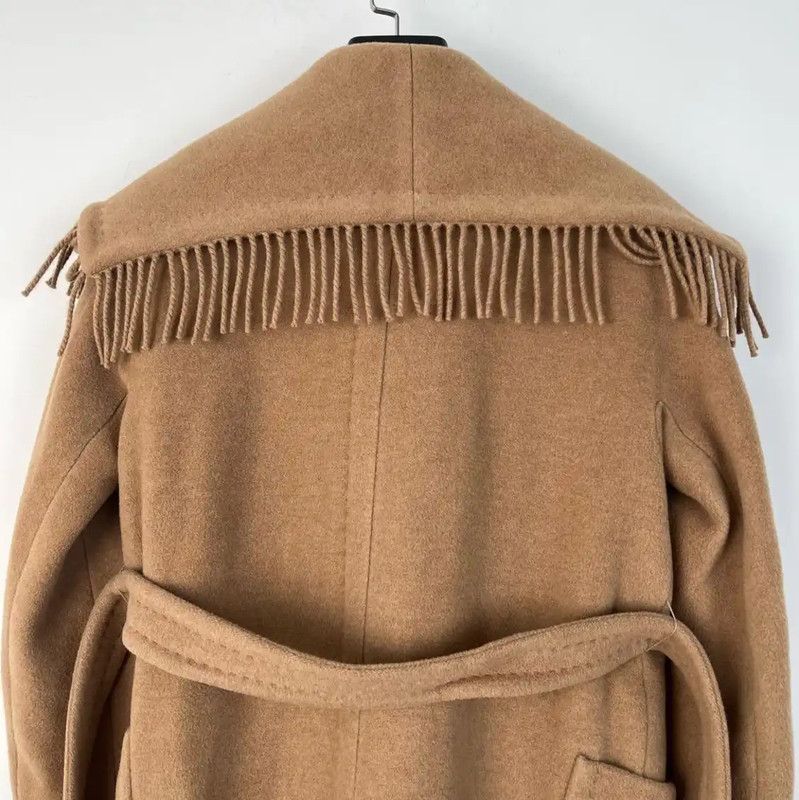 Max Mara MaxMara Long Brown Coat for Women 0089 Size XS / US 0-2 / IT 36-38 - 3 Thumbnail