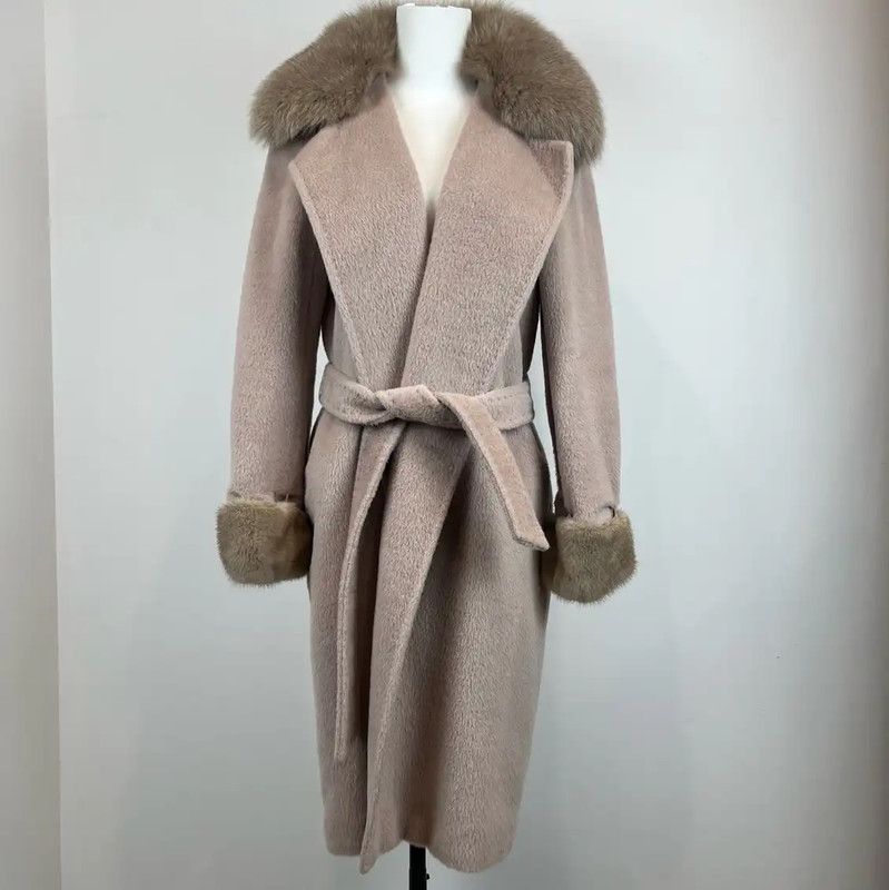 Max Mara MaxMara Pink Wool Ladies Coat 0089 Size S / US 4 / IT 40 - 2 Thumbnail
