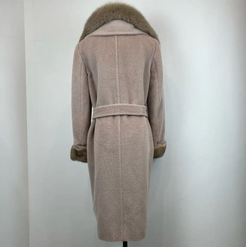 Max Mara MaxMara Pink Wool Ladies Coat 0089 Size S / US 4 / IT 40 - 3 Thumbnail