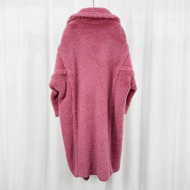 Max Mara MaxMara Pink Alpaca Wool Long Coat 0089 Size S / US 4 / IT 40 - 2 Thumbnail