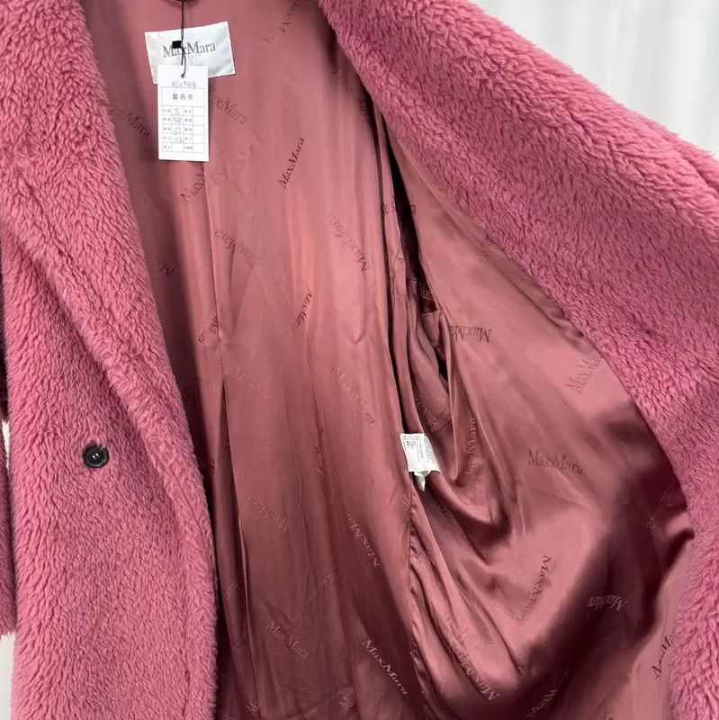Max Mara MaxMara Pink Alpaca Wool Long Coat 0089 Size S / US 4 / IT 40 - 5 Thumbnail