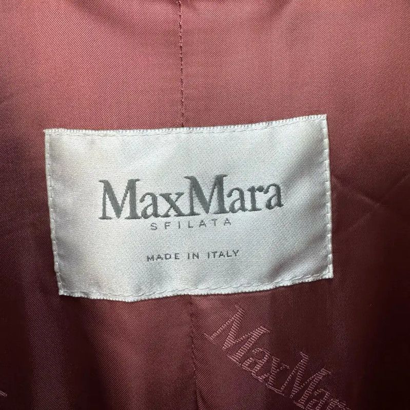 Max Mara MaxMara Pink Alpaca Wool Long Coat 0089 Size S / US 4 / IT 40 - 7 Thumbnail