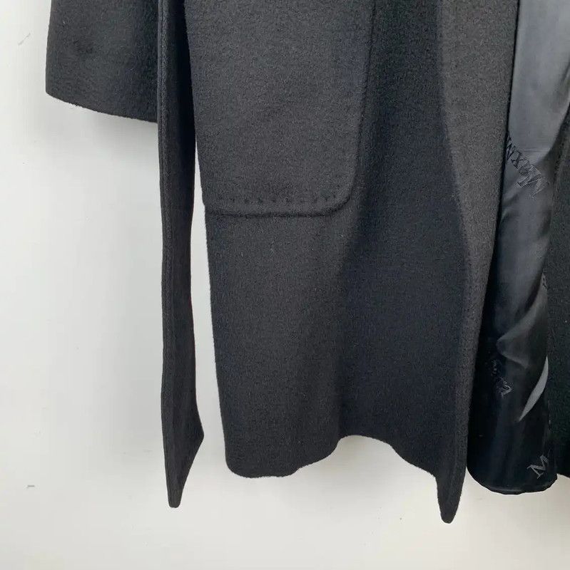 Max Mara MaxMara Black Cashmere Women's Coat 0089 Size M / US 6-8 / IT 42-44 - 4 Thumbnail