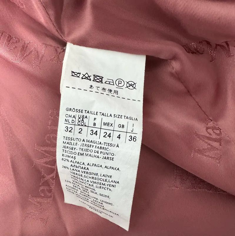 Max Mara MaxMara Rose Alpaca Wool Coat for Women 0089 Size XS / US 0-2 / IT 36-38 - 5 Thumbnail