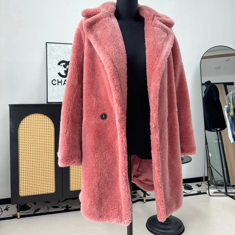 Max Mara MaxMara Rose Alpaca Wool Coat for Women 0089 Size XS / US 0-2 / IT 36-38 - 4 Thumbnail