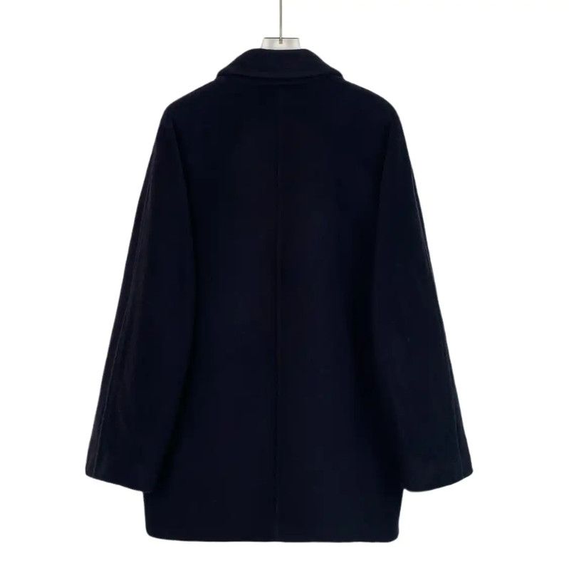 Max Mara MaxMara Navy Women's Coat Size M 0089 Size M / US 6-8 / IT 42-44 - 2 Thumbnail