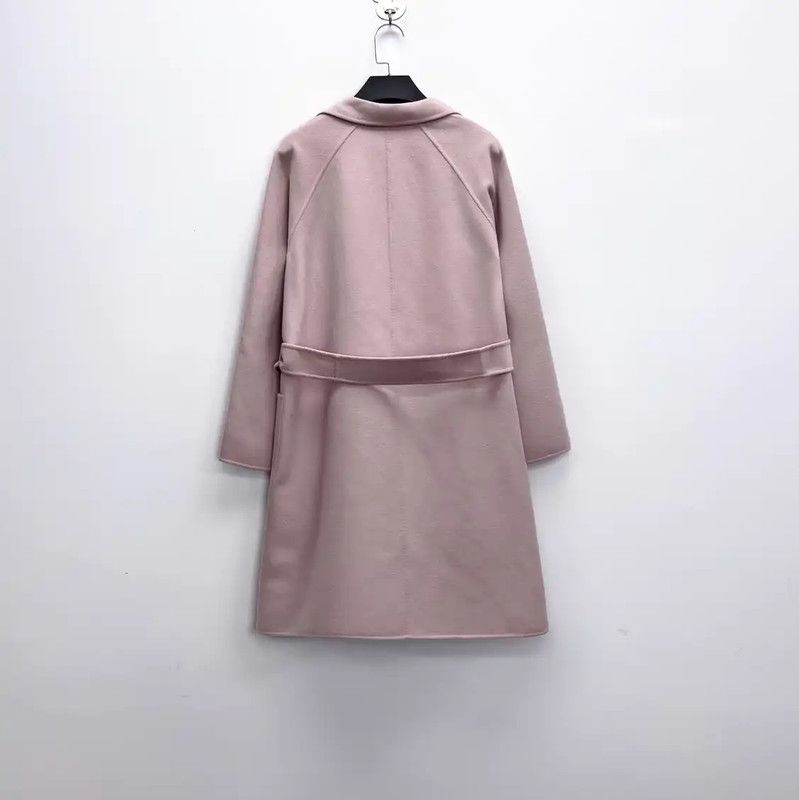 Max Mara MaxMara Elegant Pink Cashmere Coat for Women 0089 Size S / US 4 / IT 40 - 2 Thumbnail