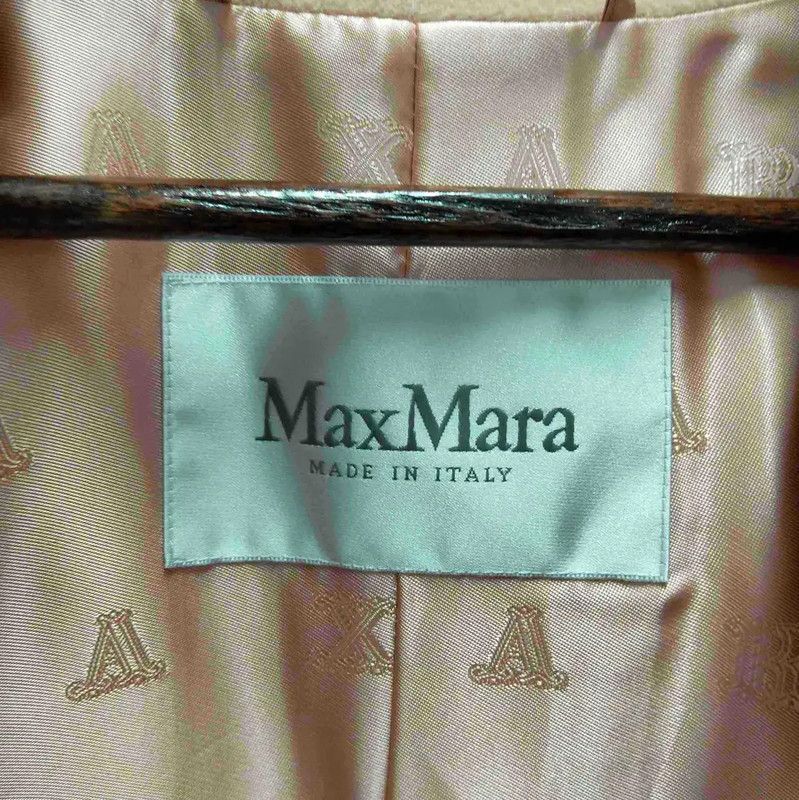 Max Mara MaxMara Pink Wool Double-Breasted Coat 0089 Size M / US 6-8 / IT 42-44 - 3 Thumbnail