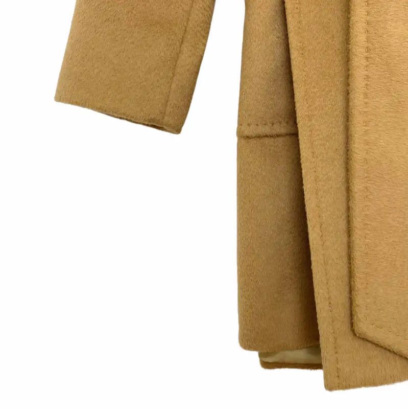 Max Mara MaxMara Khaki Alpaca Wool Coat for Women 0089 Size XS / US 0-2 / IT 36-38 - 4 Thumbnail