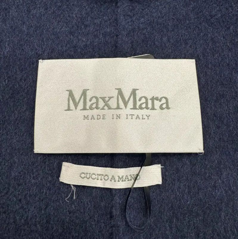 Max Mara MaxMara Navy Blue Cotton Women's Coat 0089 Size S / US 4 / IT 40 - 5 Thumbnail
