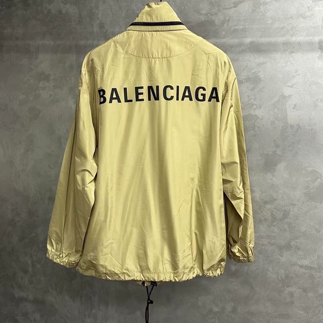 Balenciaga Balenciaga Beige Back Logo Jacket - dmc Size US XL / EU 56 / 4 - 2 Thumbnail