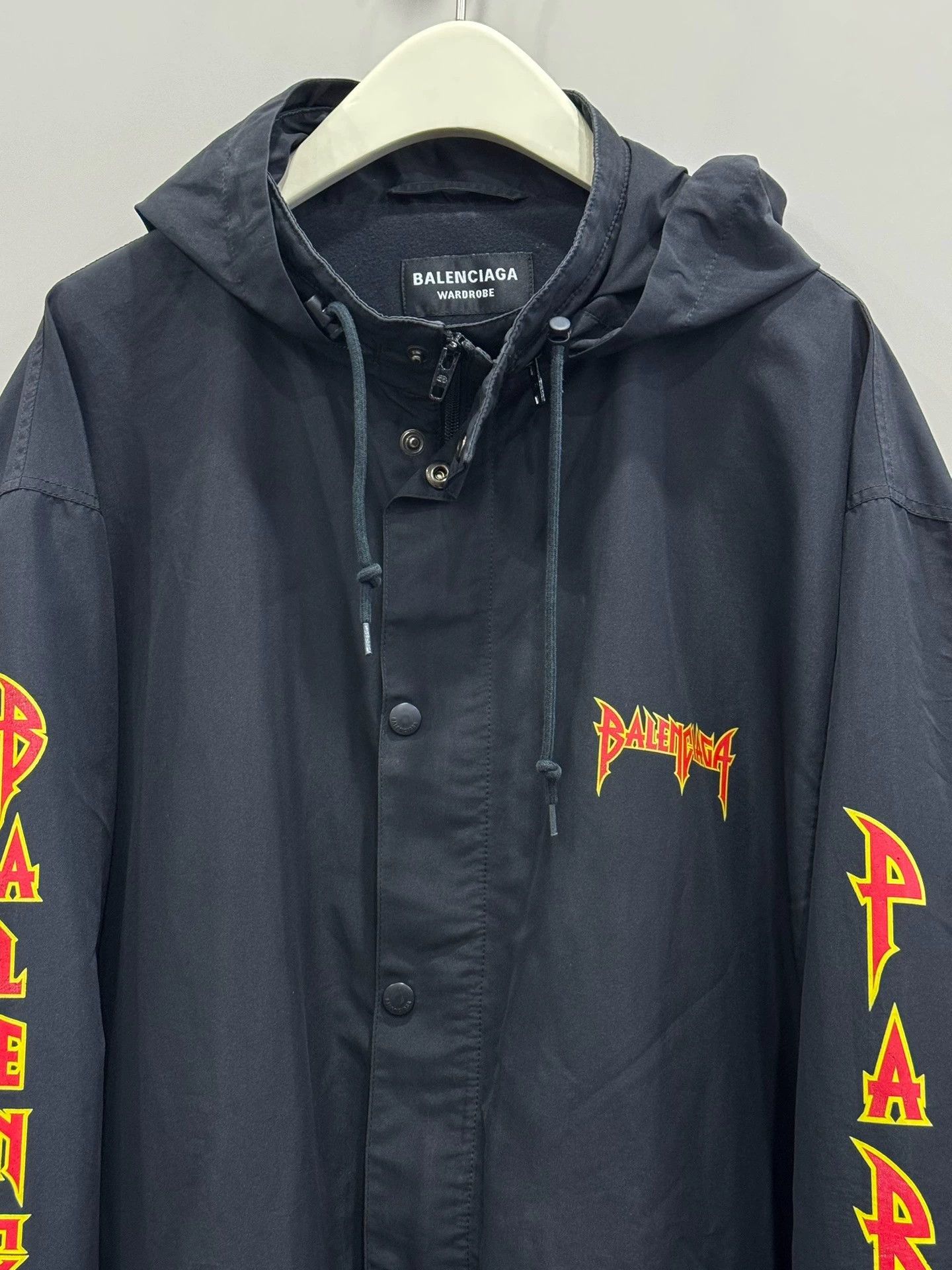 Balenciaga Balenciaga Lightning Logo Hooded Jacket - dmc Size US M / EU 48-50 / 2 - 3 Thumbnail
