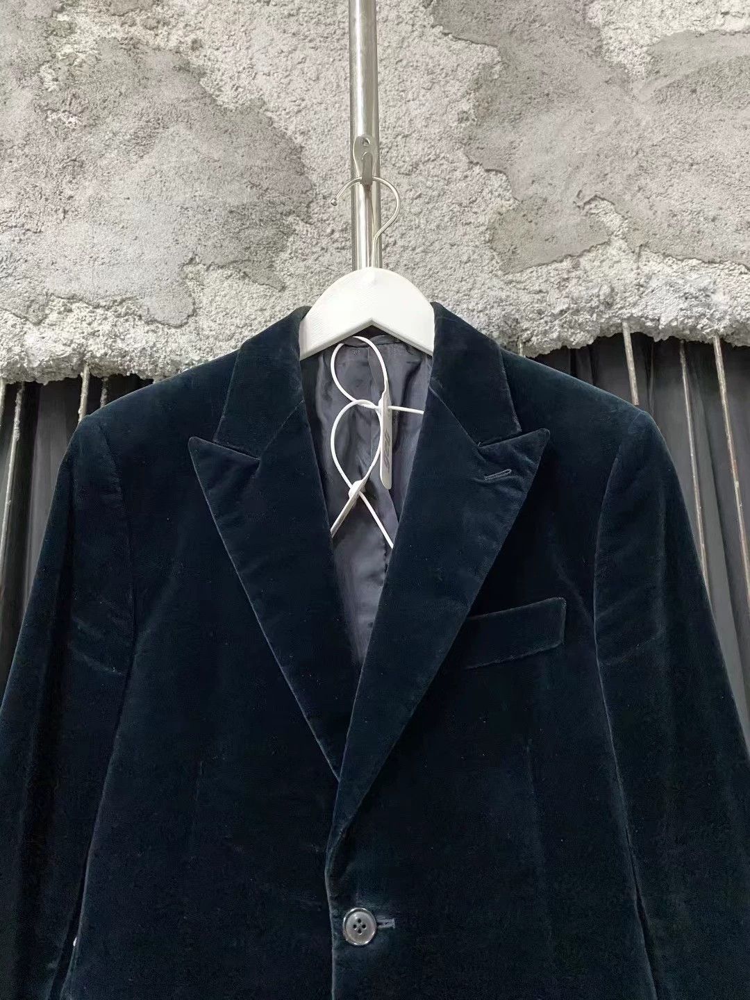 Hermes Hermes Black Velvet Blazer Size 44 - dmc Size US L / EU 52-54 / 3 - 3 Thumbnail