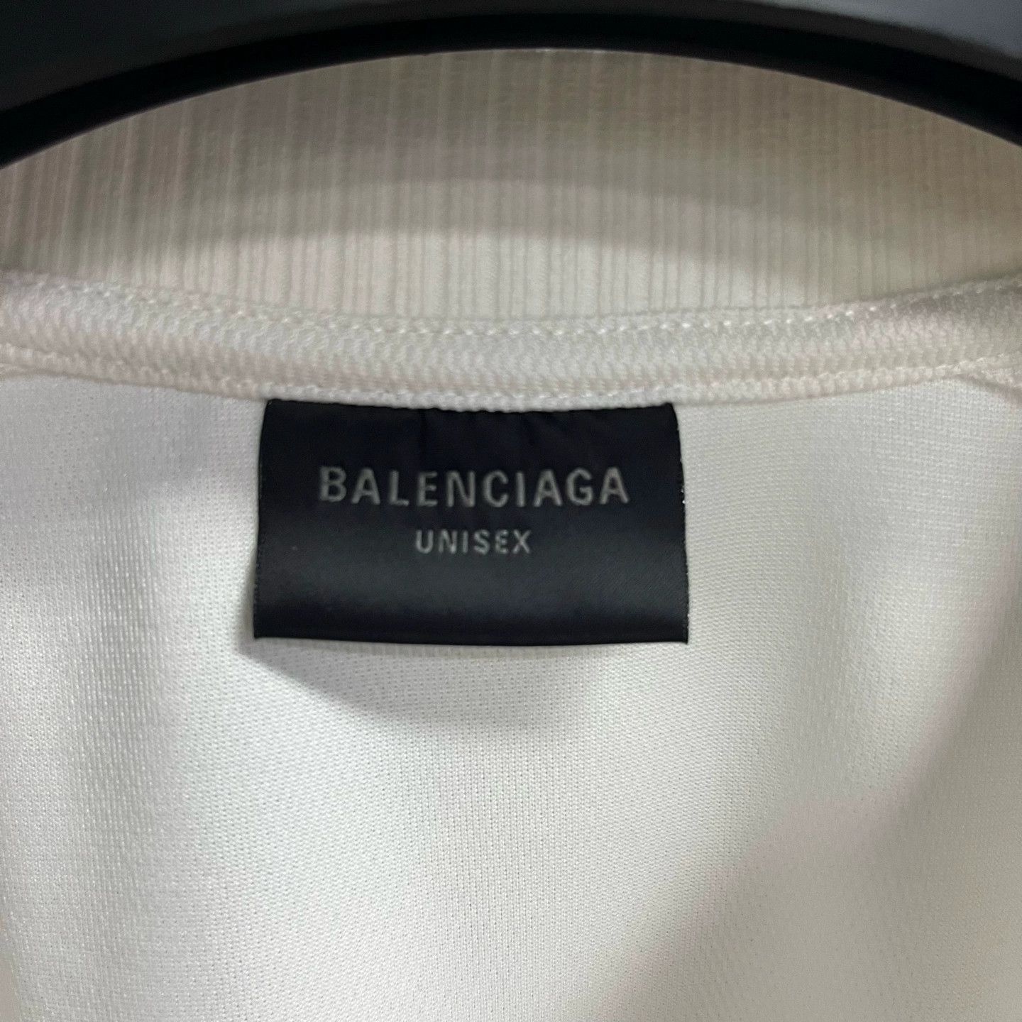 Balenciaga Balenciaga White Logo Long Sleeve Tee - dmc Size US M / EU 48-50 / 2 - 2 Thumbnail