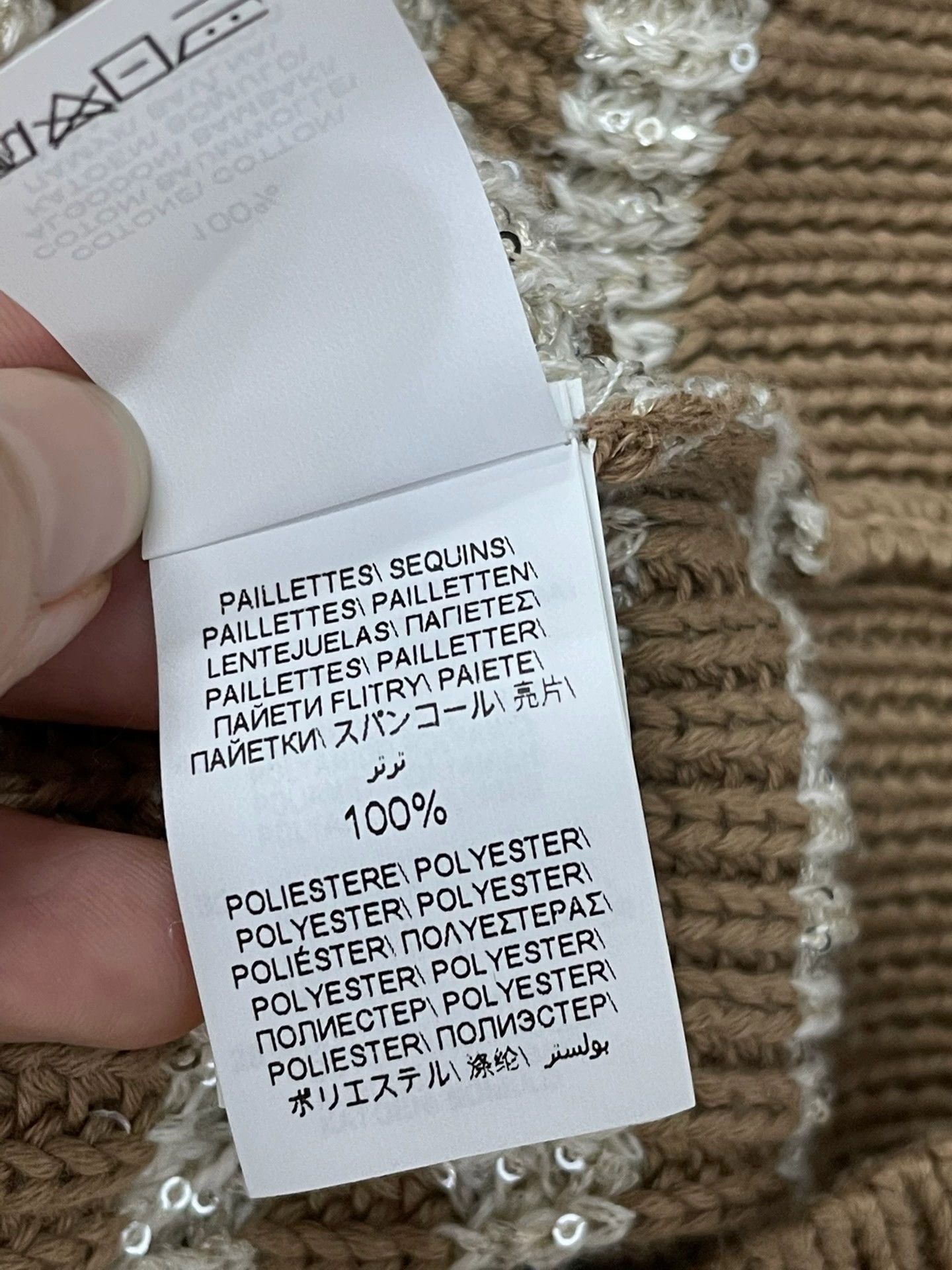 Brunello Cucinelli Brunello Cucinelli Sequin Stripe Sweater - dmc Size US XXL / EU 58 / 5 - 7 Thumbnail