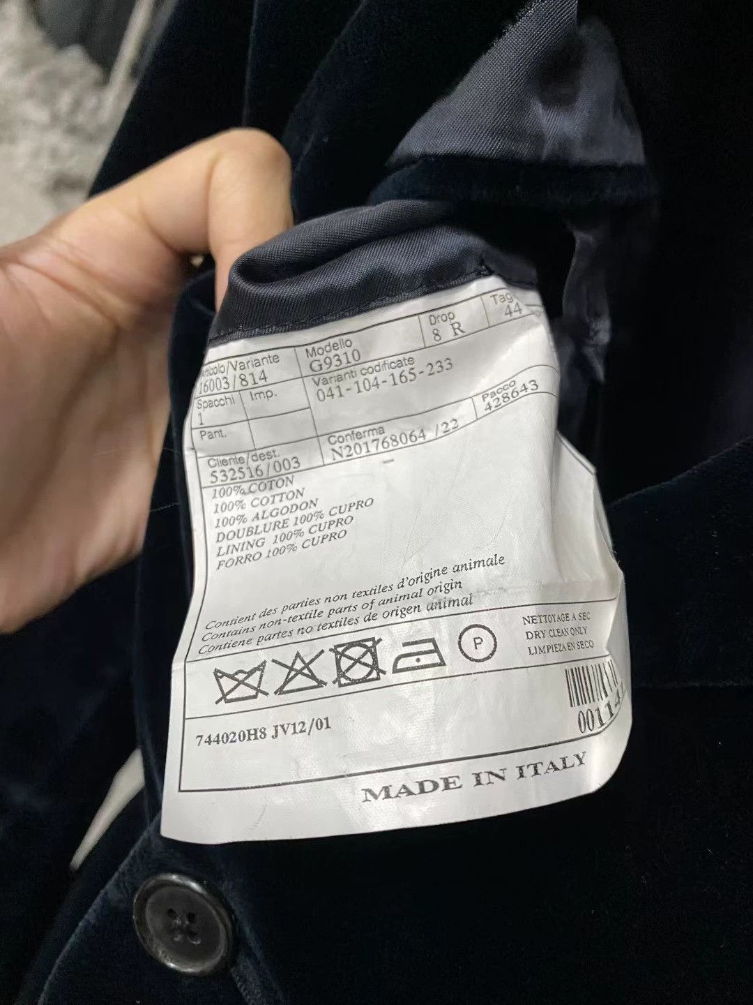 Hermes Hermes Black Velvet Blazer Size 44 - dmc Size US L / EU 52-54 / 3 - 6 Thumbnail