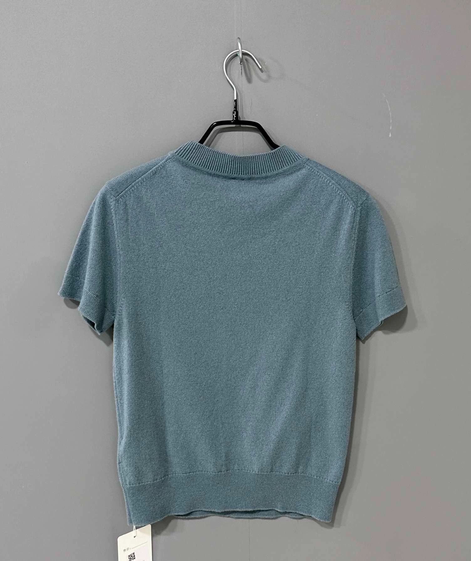 Hermes HERMES Logo Cashmere Knit Short Sleeve - dmc Size US S / EU 44-46 / 1 - 3 Thumbnail