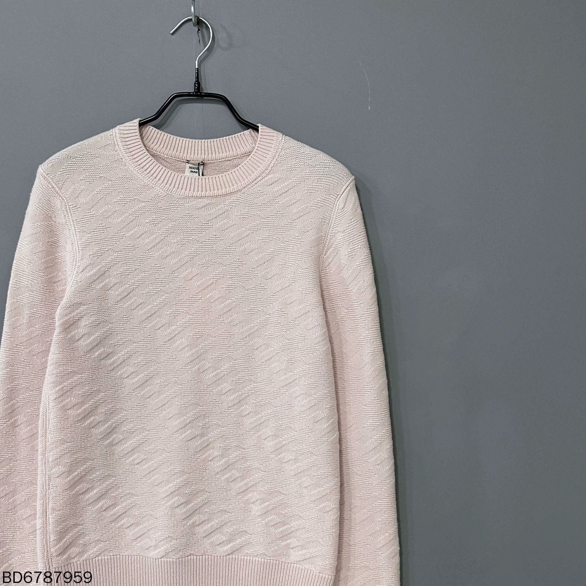 Hermes Pink Wool Logo Embossed Knit Top - dmc Size US S / EU 44-46 / 1 - 2 Thumbnail