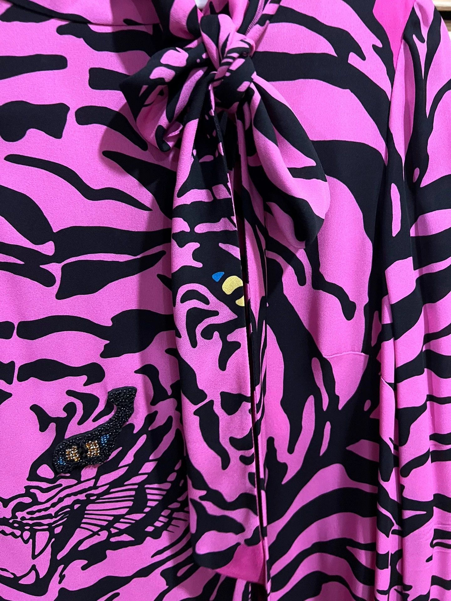 Valentino Valentino Silk Tiger Print Dress - dmc Size US M / EU 48-50 / 2 - 9 Thumbnail