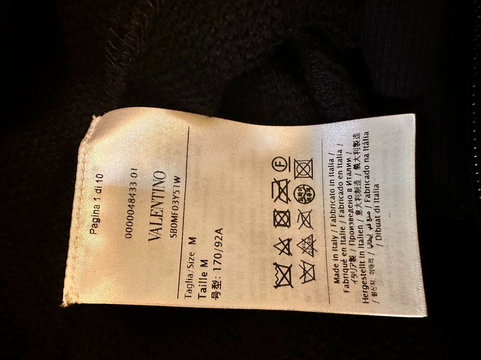 Valentino Valentino Black Sequined Hoodie - dmc Size US M / EU 48-50 / 2 - 6 Thumbnail