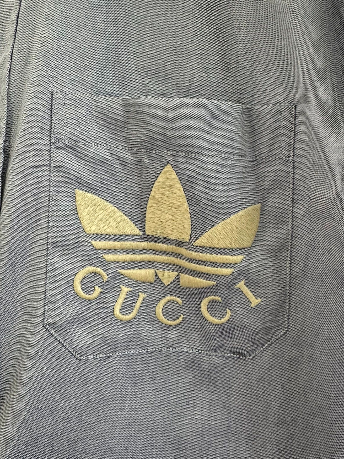 Gucci Gucci x Adidas Blue Logo Shirt - dmc Size US S / EU 44-46 / 1 - 4 Thumbnail