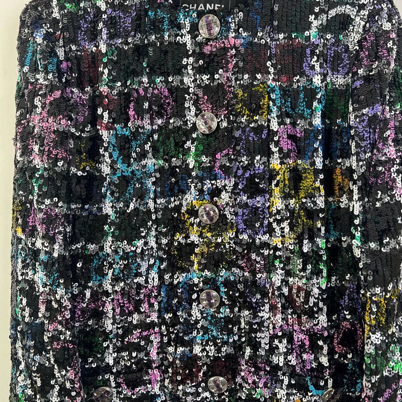 Chanel Chanel 22a Sequin Tweed Jacket - dmc Size US M / EU 48-50 / 2 - 3 Thumbnail