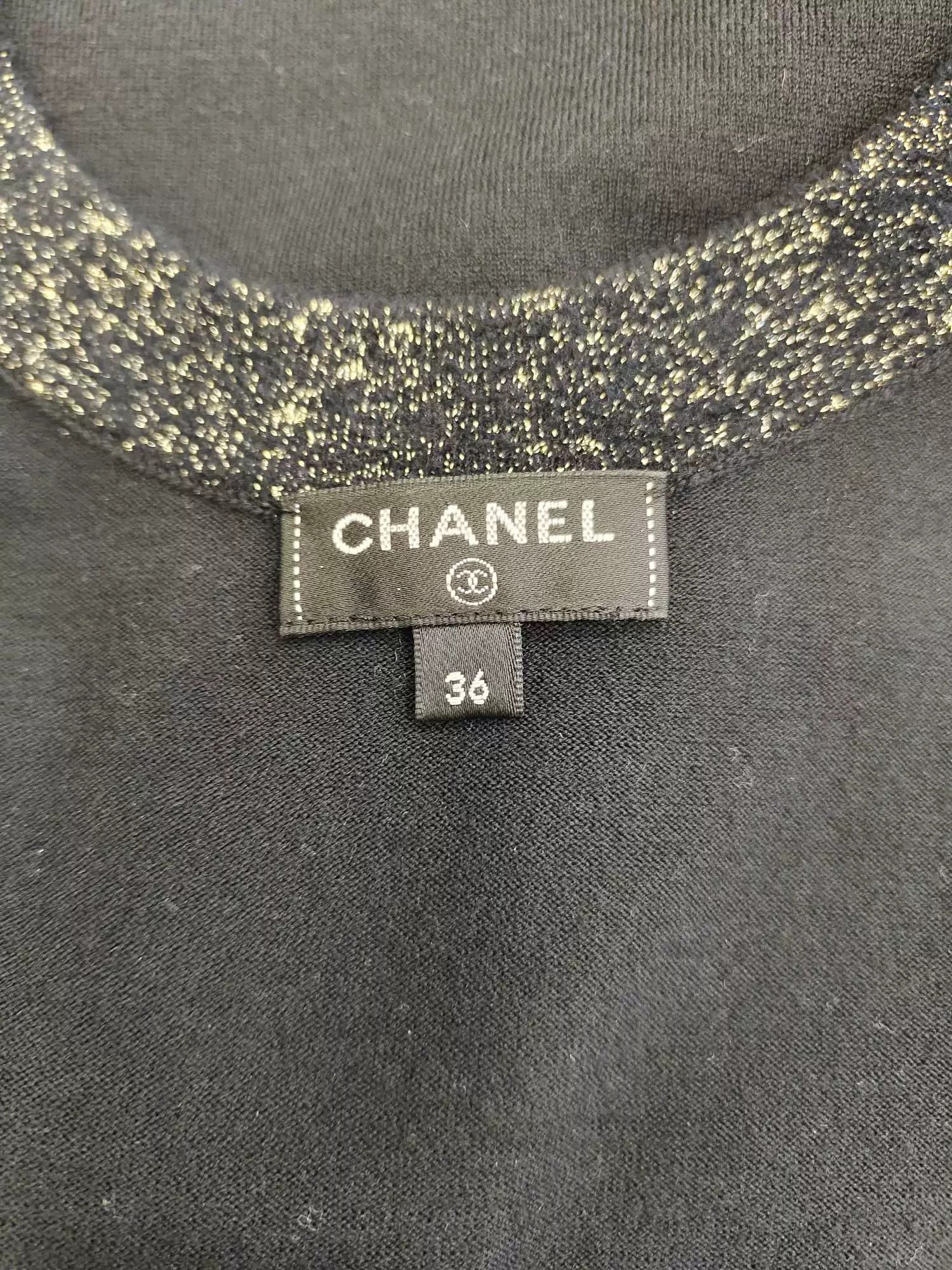 Chanel Chanel Black Used Dress - dmc Size US 38 / EU 54 - 3 Thumbnail
