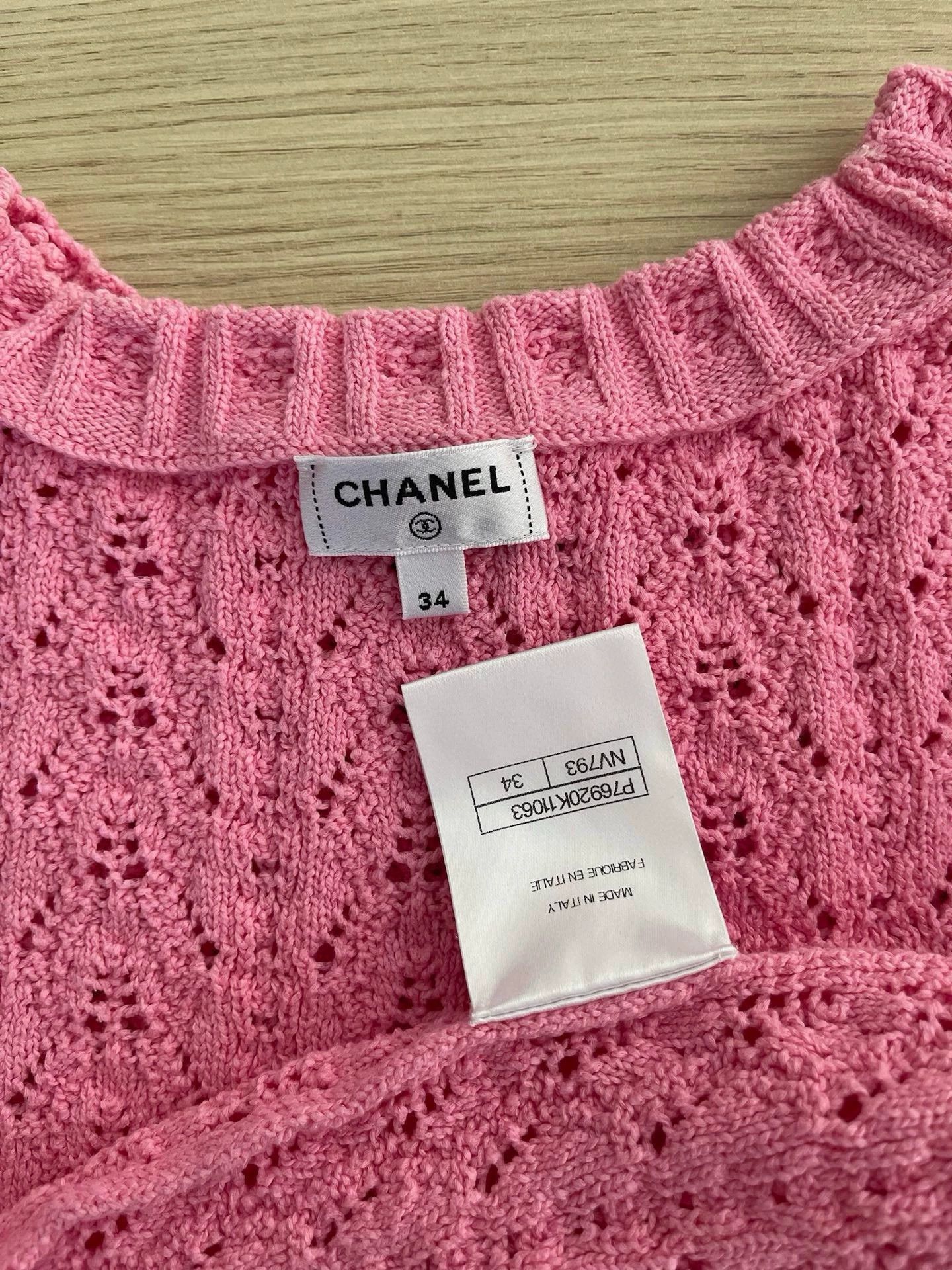 Chanel Chanel 2024 Pink Knit Sweater FR34 - dmc Size US XS / EU 42 / 0 - 3 Thumbnail