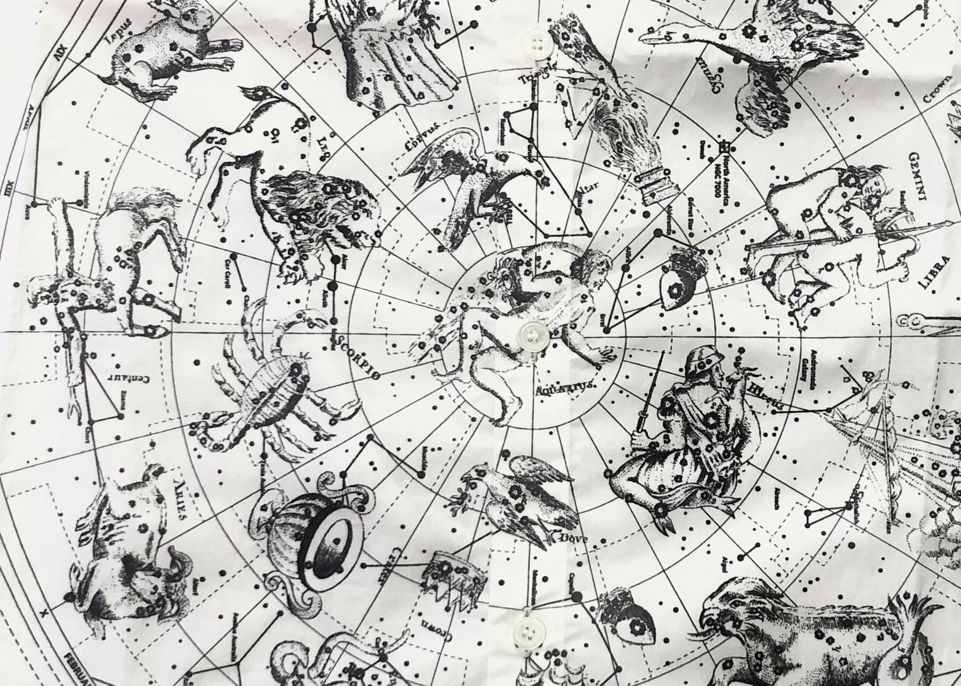 Valentino Valentino Constellation Print Shirt - dmc Size US XL / EU 56 / 4 - 2 Thumbnail