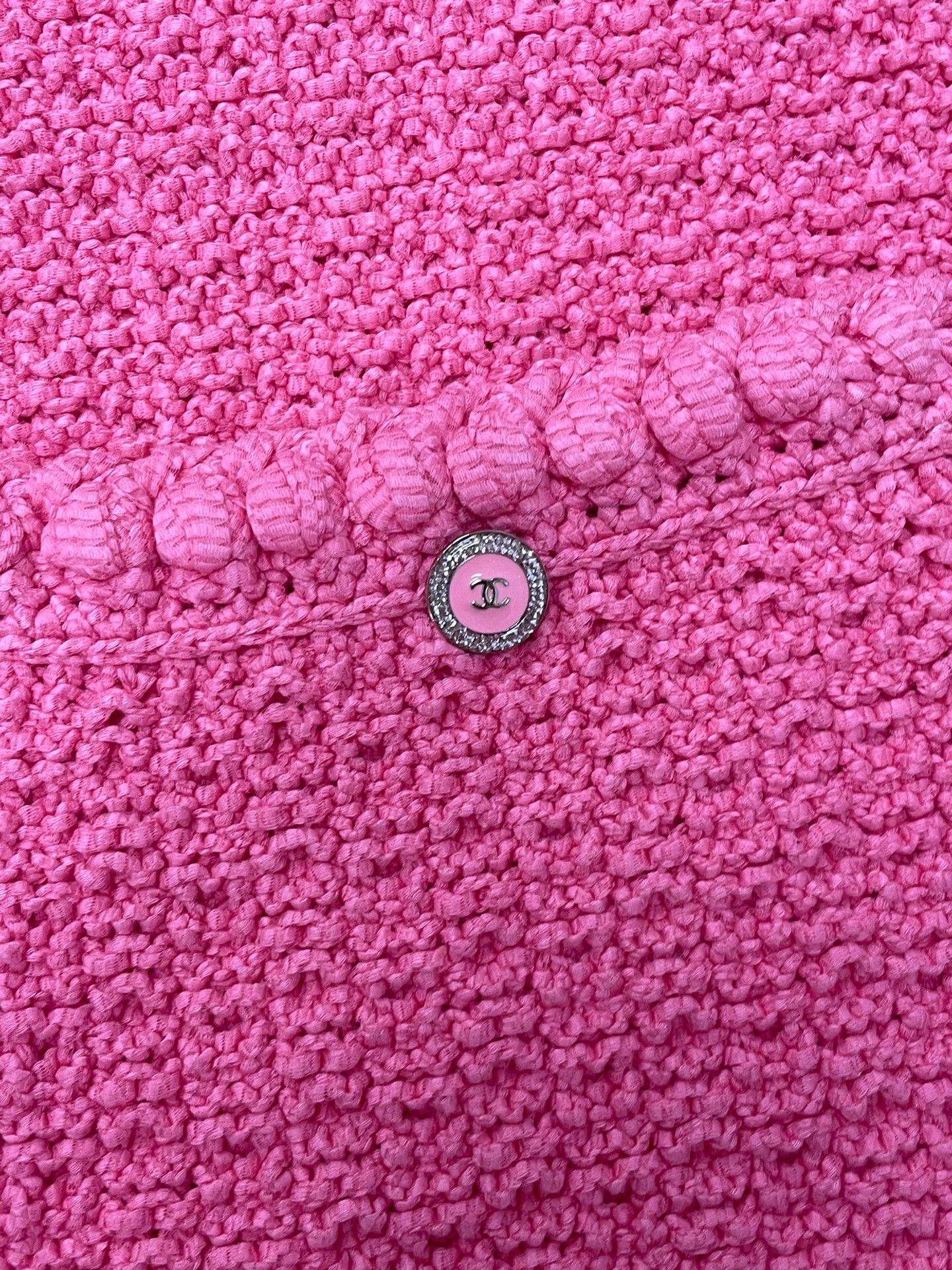 Chanel Chanel Pink Long Knit Vest - dmc Size US M / EU 48-50 / 2 - 2 Thumbnail