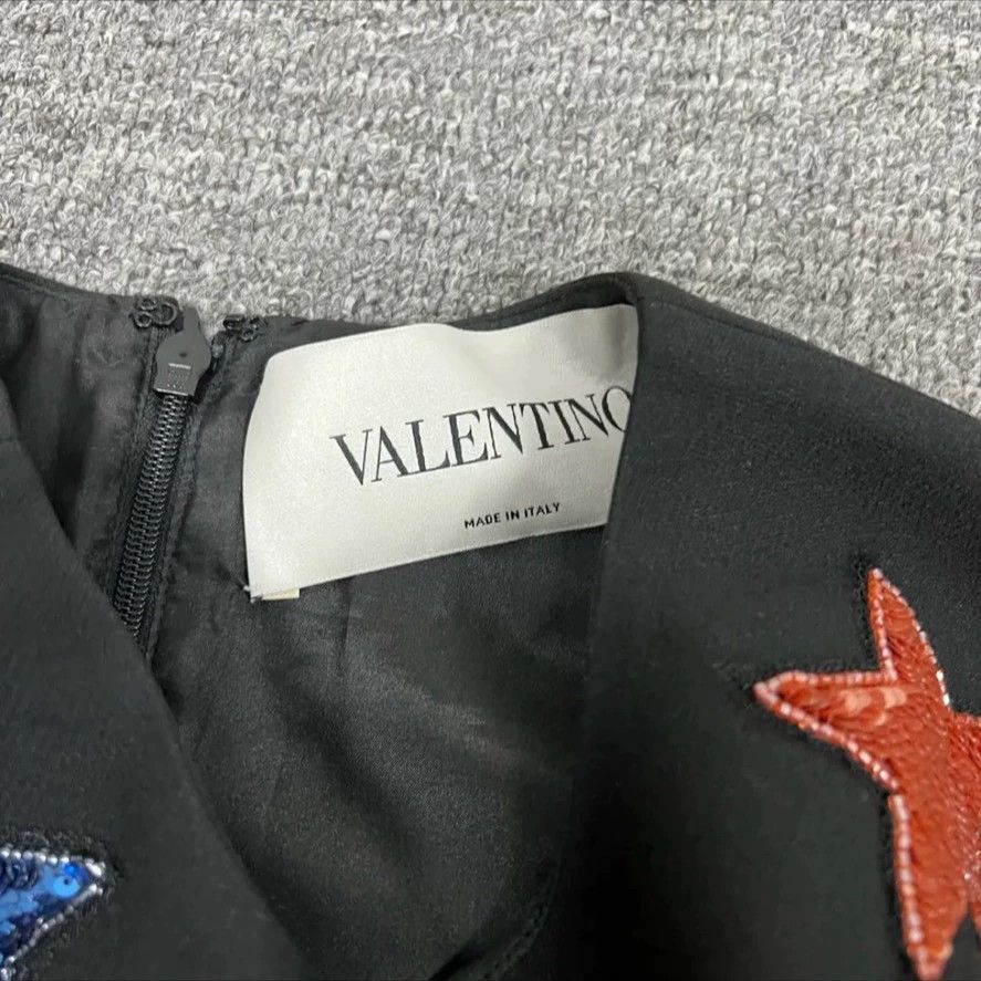 Valentino Valentino Black Star Print Dress - dmc Size US M / EU 48-50 / 2 - 3 Thumbnail