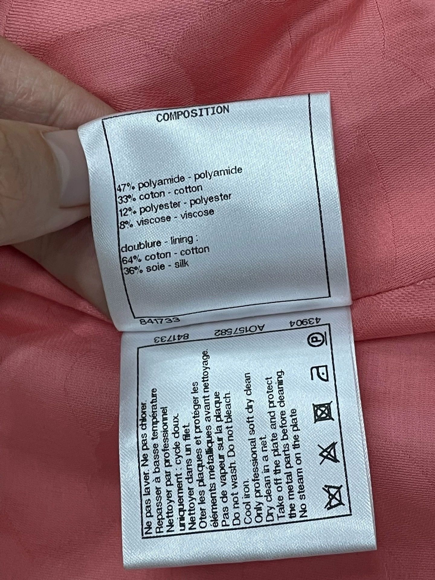 Chanel Tweed Pink Half Skirt - dmc