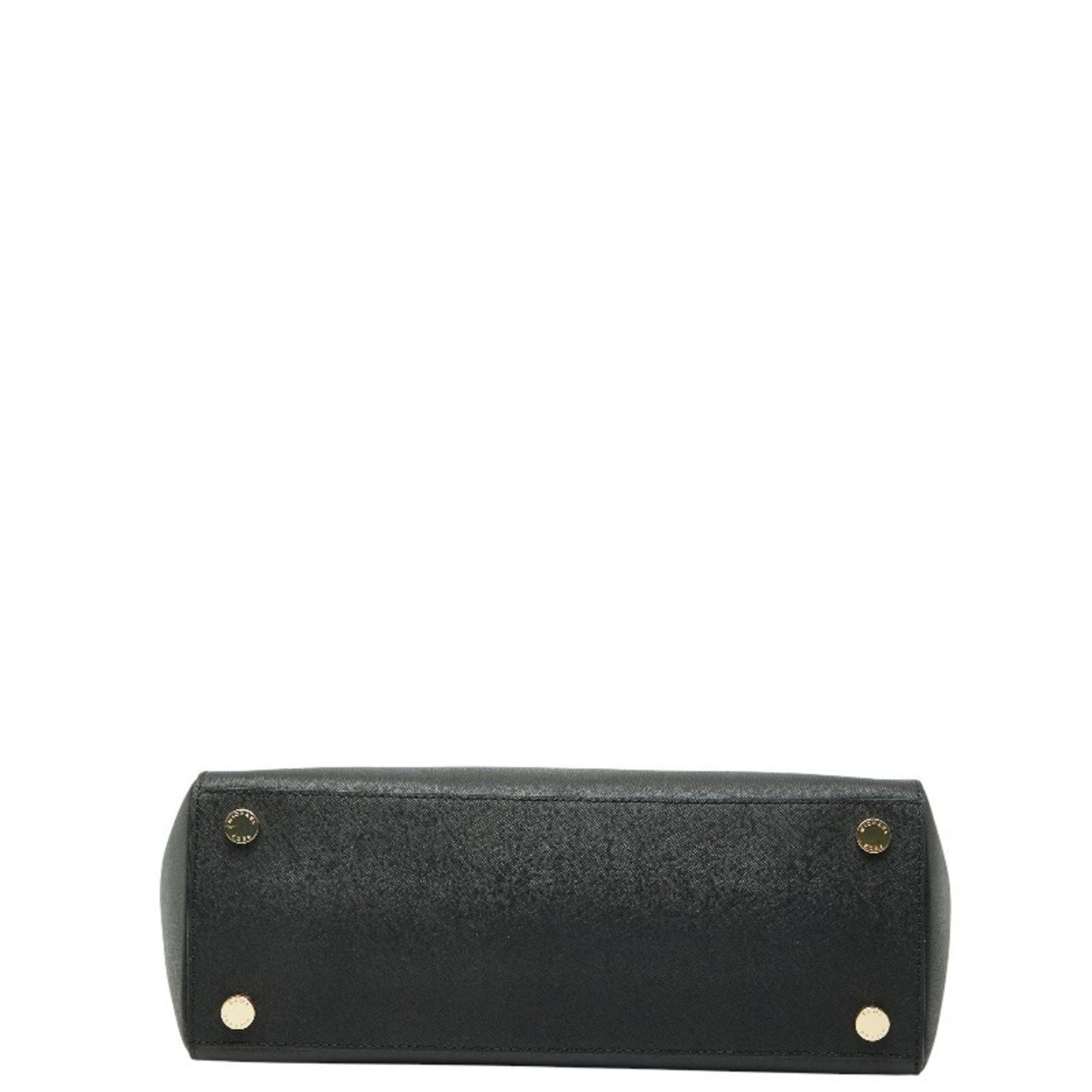 Michael Kors Michael Kors Sutton Medium Tote/Shoulder Bag, 2-Way, Beige/Black Leather, Women's Size ONE SIZE - 3 Thumbnail