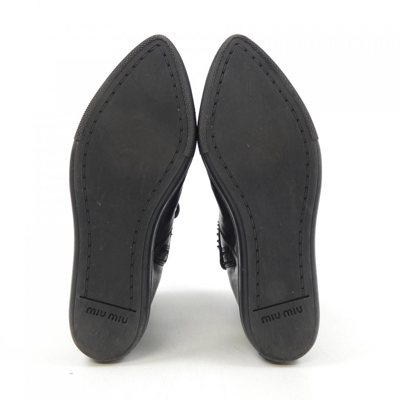 Miu Miu Miu Miu Miu Miu Sneakers Leather Shoes 5I9323 DUTY FREE for USA Size ONE SIZE - 4 Thumbnail