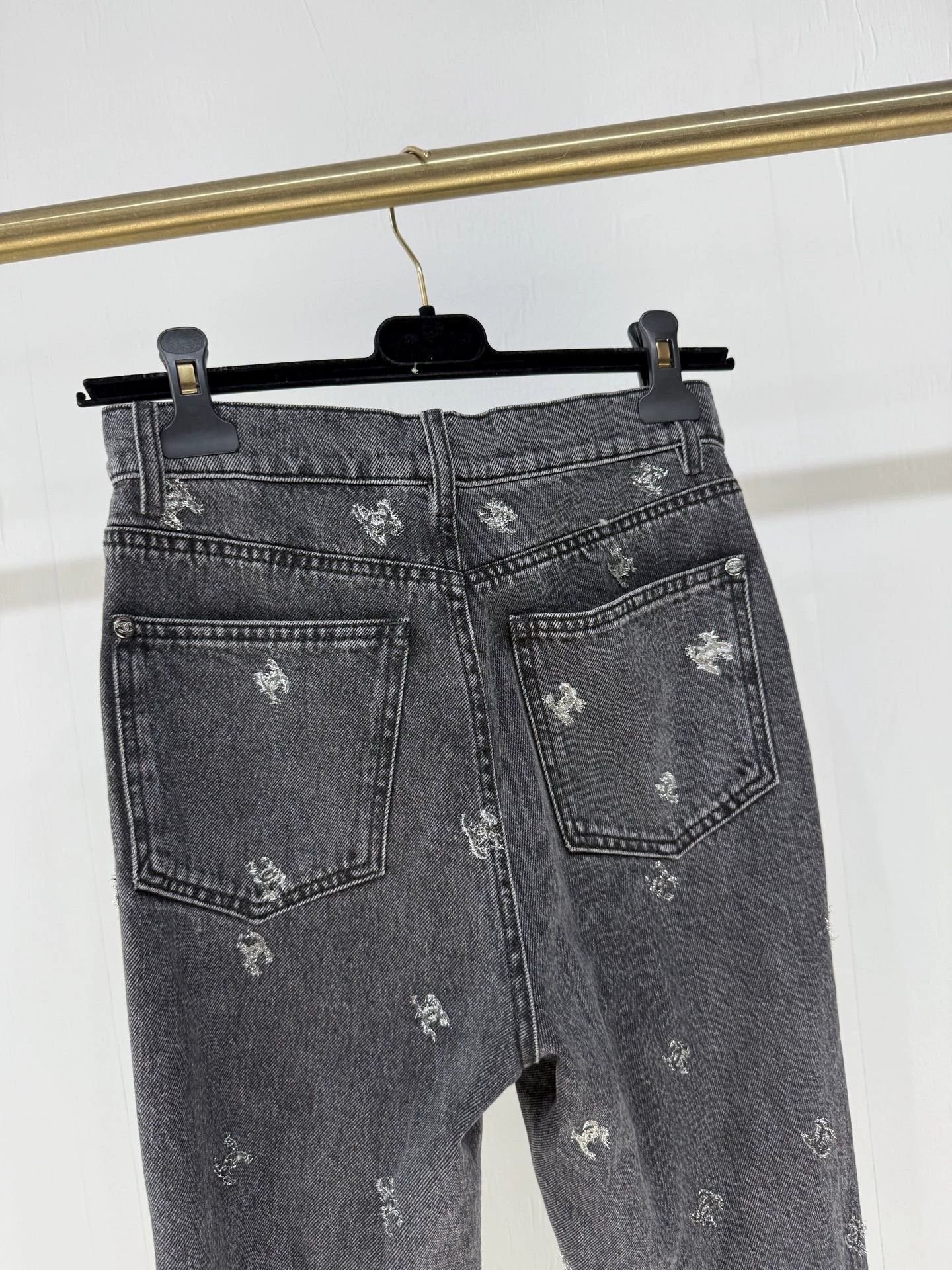 Chanel Chanel 21K CC Sequin Skinny Jeans - dmc Size US 36 / EU 52 - 5 Thumbnail