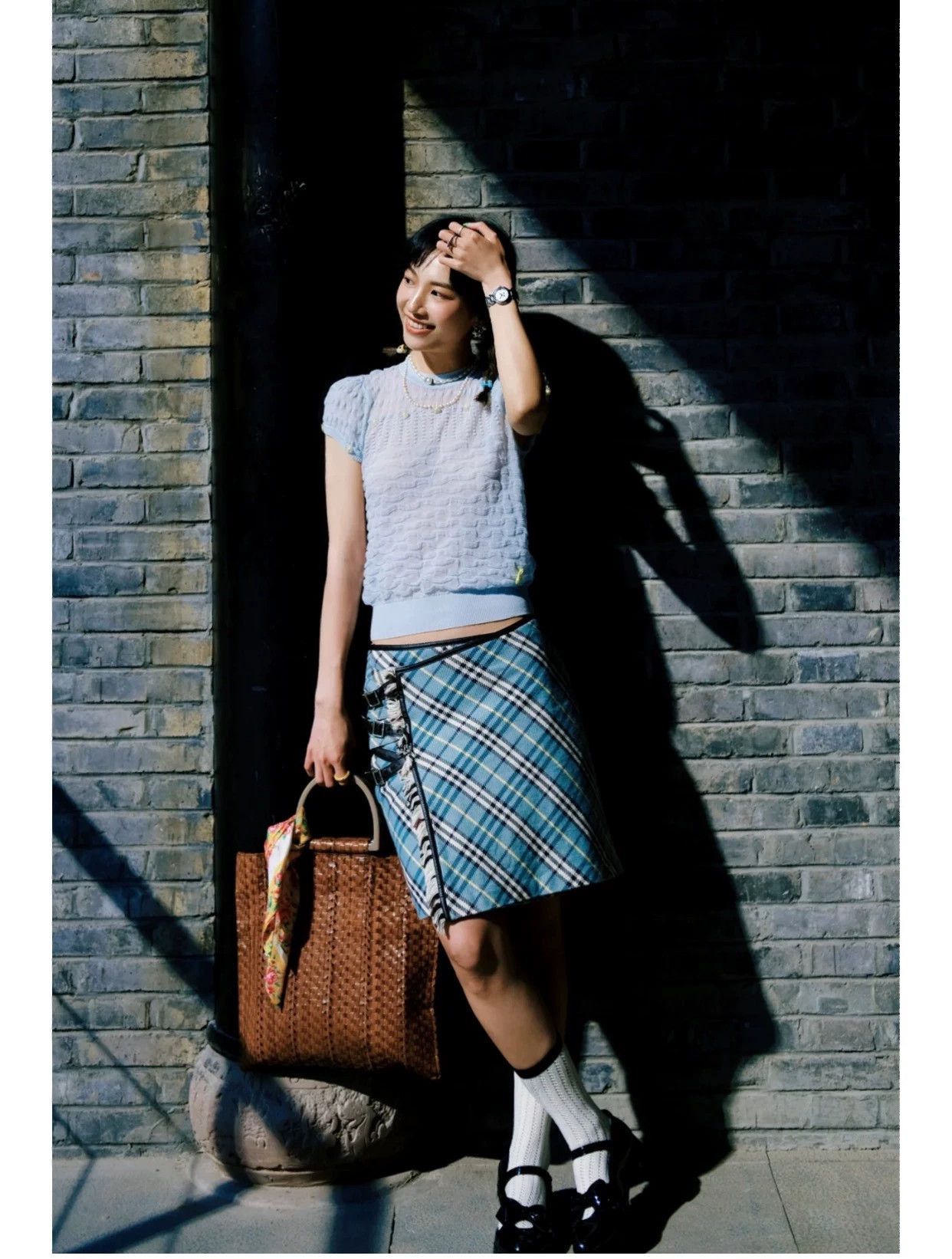 Burberry Burberry Vintage Green Plaid Mini Skirt - dmc Size US 28 / EU 44 - 7 Thumbnail