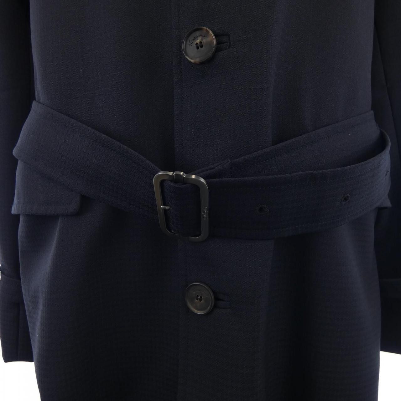 Salvatore Ferragamo Salvatore Ferragamo Salvatore Ferragamo Coat Leather Outerwear DUTY FREE for USA Size ONE SIZE - 7 Thumbnail