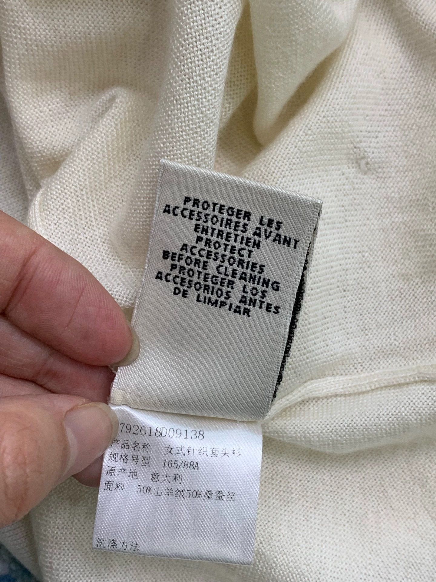 Hermes Hermes White Cashmere Turtleneck Sweater - dmc Size US M / EU 48-50 / 2 - 6 Thumbnail