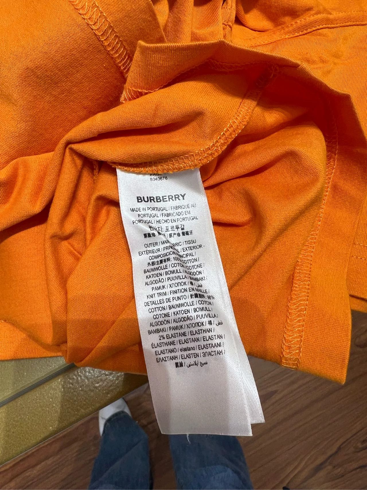 Burberry Burberry Orange Short Sleeve T-shirt M - dmc Size US M / EU 48-50 / 2 - 4 Thumbnail