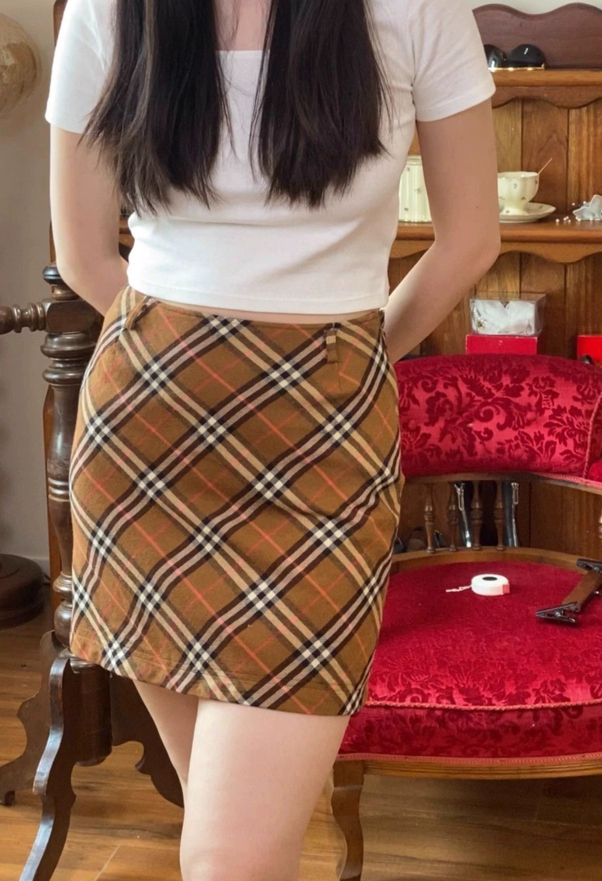 Burberry Burberry Vintage Plaid Wool Skirt - dmc Size US 28 / EU 44 - 2 Thumbnail