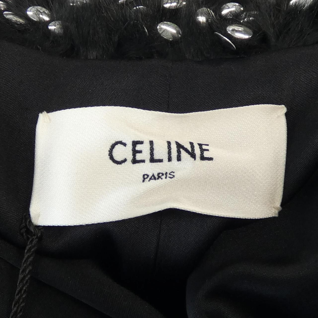 Celine Celine Celine Rabbit Coat Natural Material Outerwear 2D068437E DUTY FREE for USA Size ONE SIZE - 4 Thumbnail
