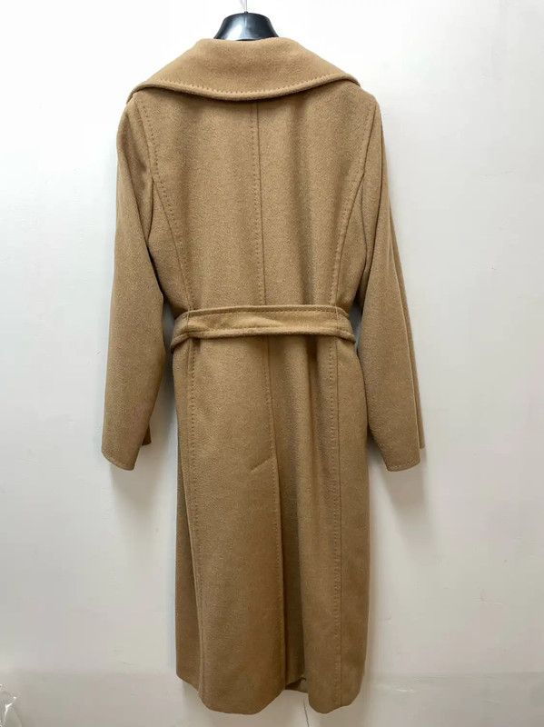 Max Mara MaxMara Brown Wool Women's Coat 0089 Size M / US 6-8 / IT 42-44 - 2 Thumbnail
