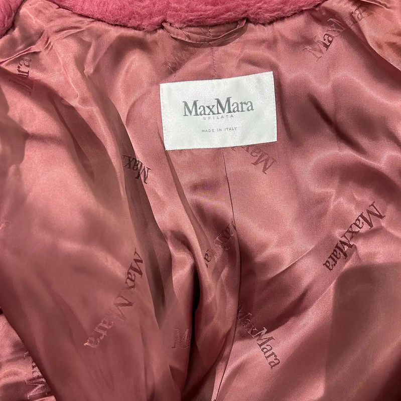 Max Mara MaxMara Pink Alpaca Wool Long Coat 0089 Size M / US 6-8 / IT 42-44 - 9 Thumbnail